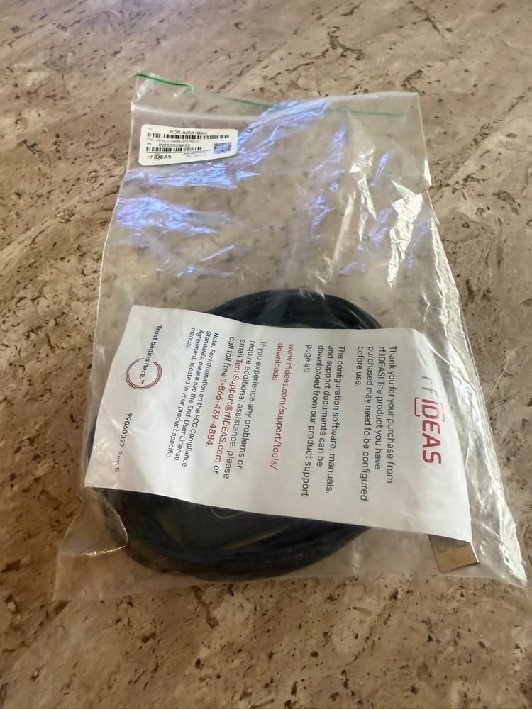 RF Ideas RDR-80531BKU Wave ID Plus Mini Black USB Reader Open Box