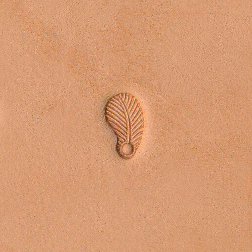 Border-Feather-Left O76 Leather Stamp