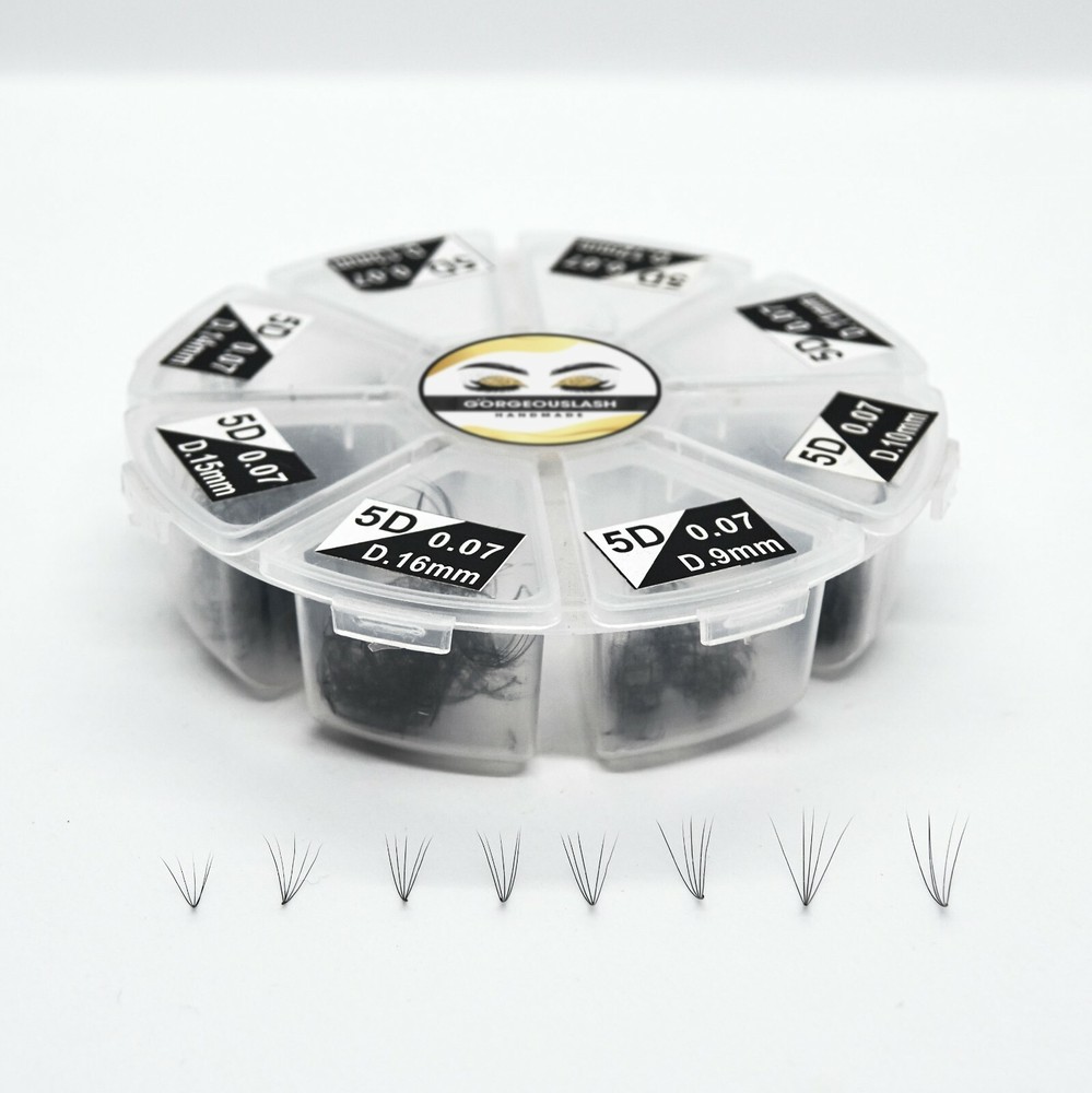 Mixed 5D Lashes. 1000 Premade Volume Fans. Eyelash extensions, Handmade!
