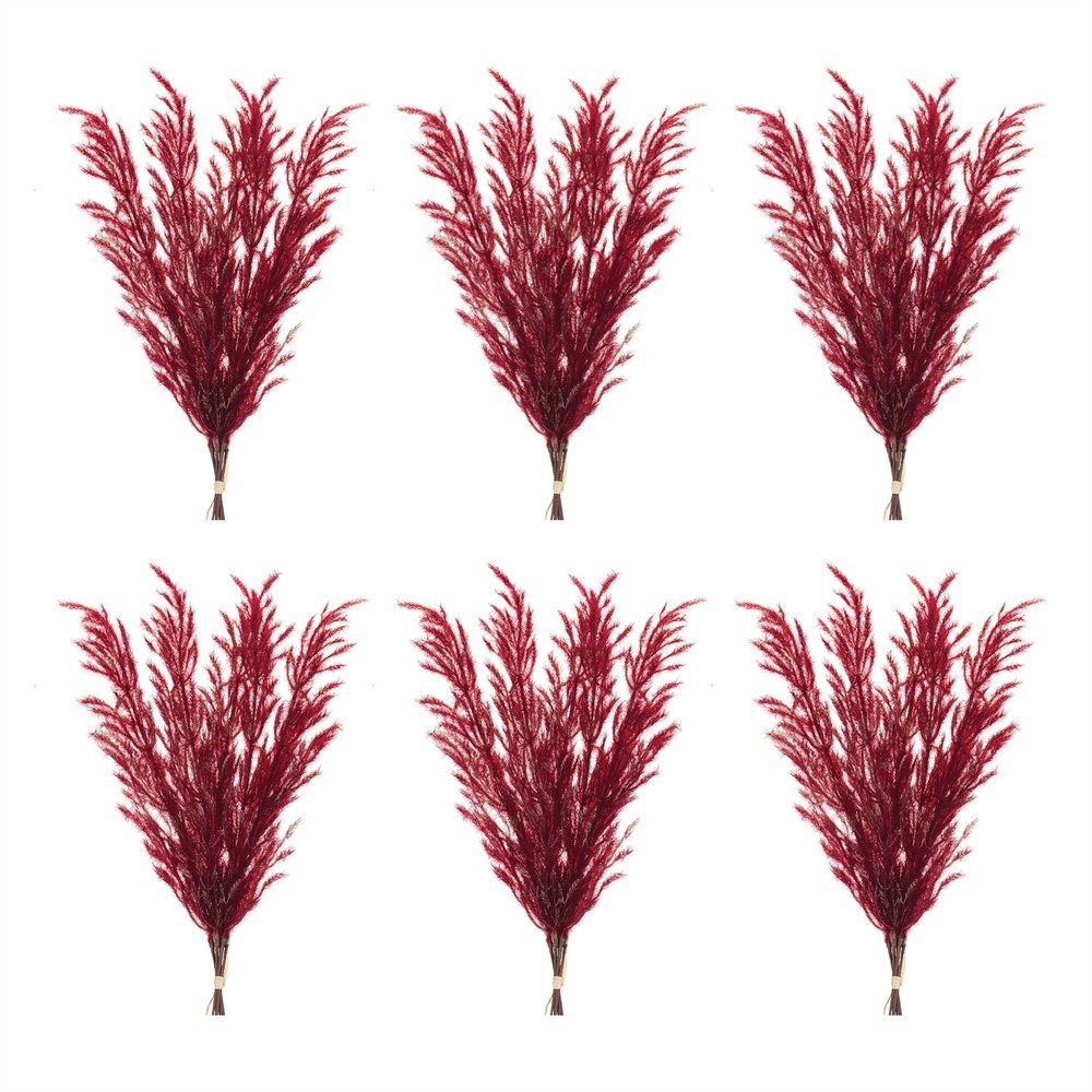 Burgandy Plume Bundle (Set of 6)