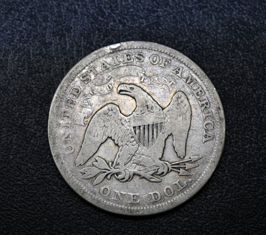 1871 Liberty Seated Silver US Dollar