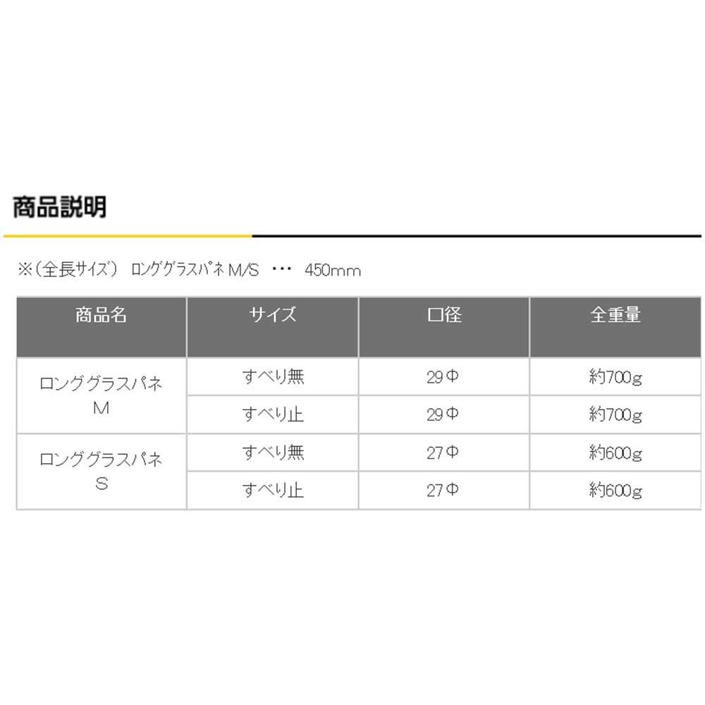 Long glass panel S with fixing 450mm