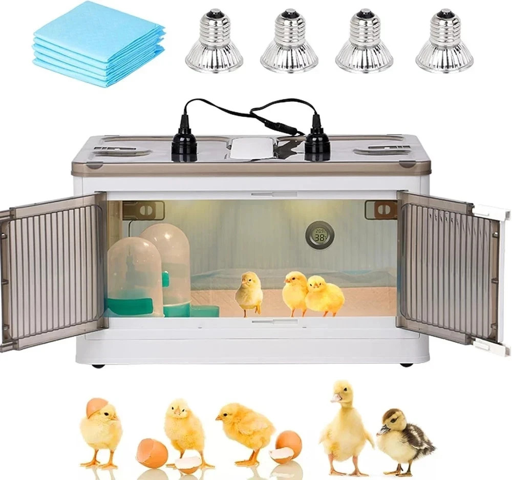 Brooder Box for Chicks Quail Brooder Box with Thermostat Poultry Heater
