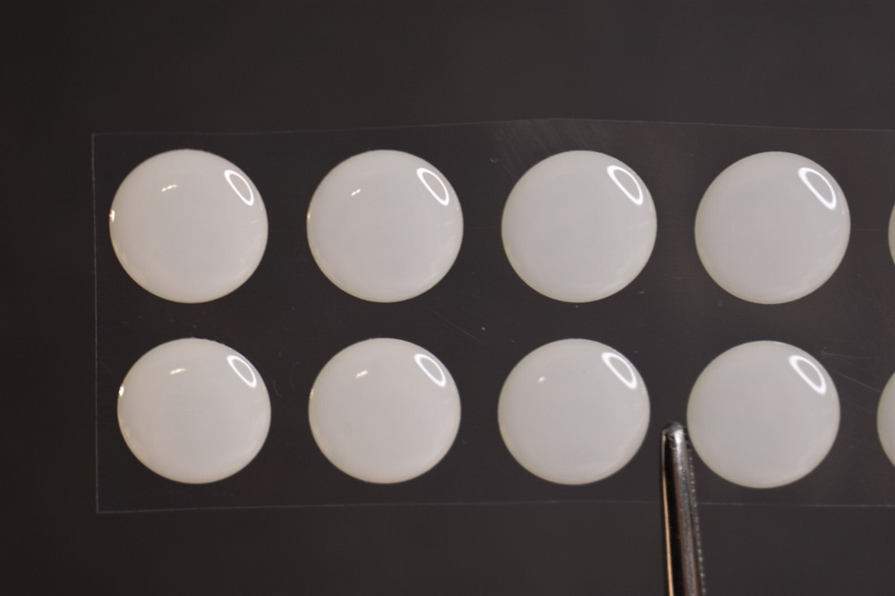 14 SOLID WHITE 3D Soft Molded 12mm .472" Adhesive Eyes Fly Lures