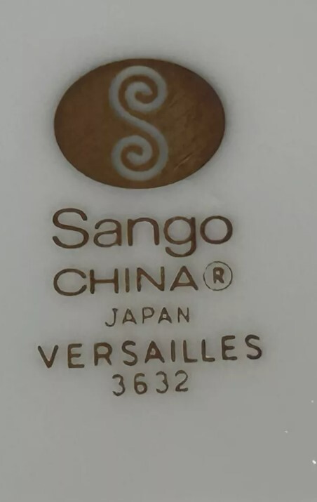 Sango China Versailles 3632 Footed Cup & Saucer