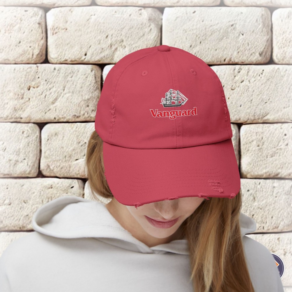 Vanguard Ship Logo Unisex Distressed Cap