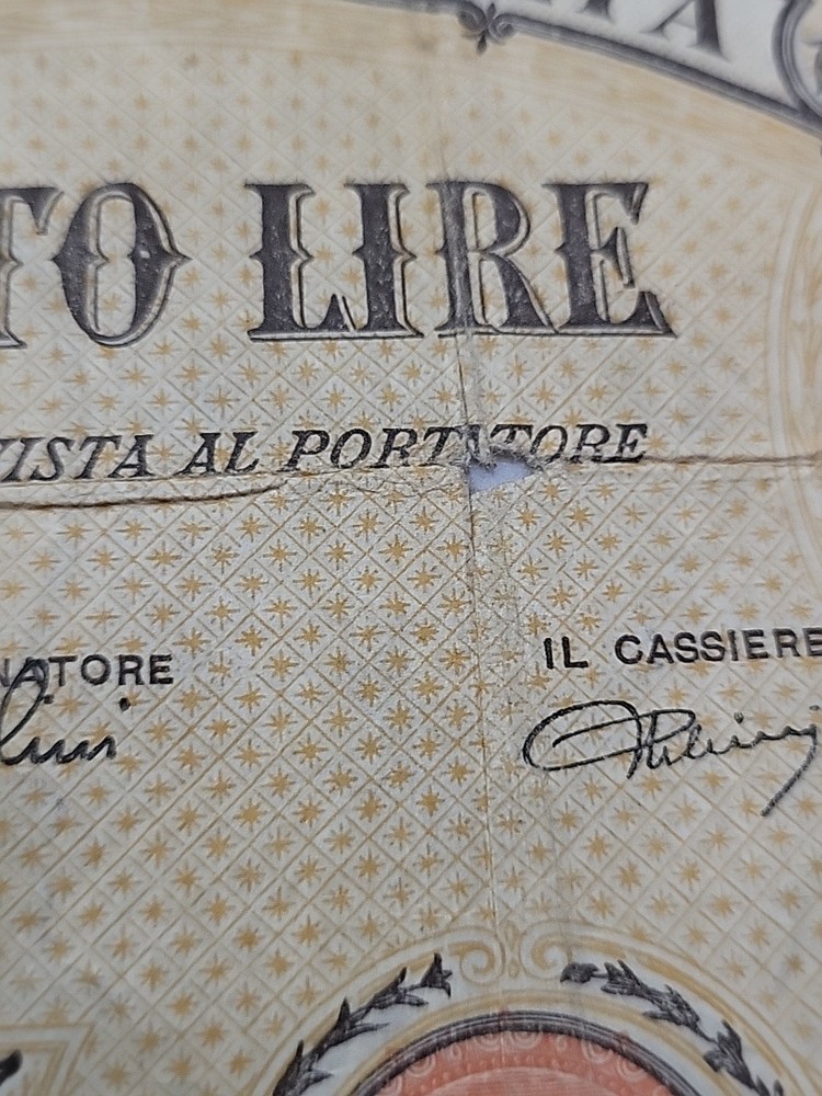 Banca D'Italia Cento Lire