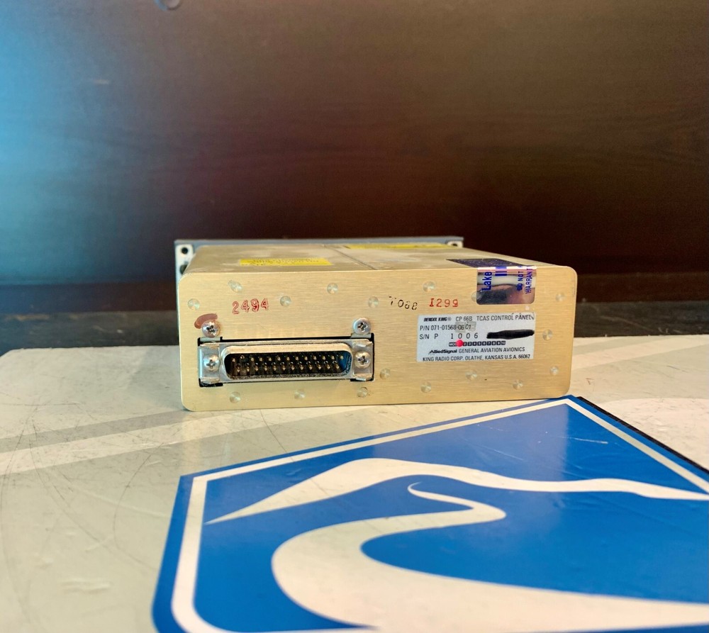 TCAS Control Panel CP66B 071-01568-0601 Removed Working