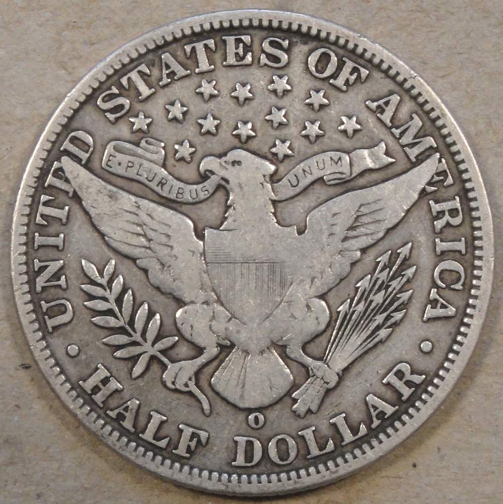 1902-O Barber Half Dollar 50c VF As Pictured