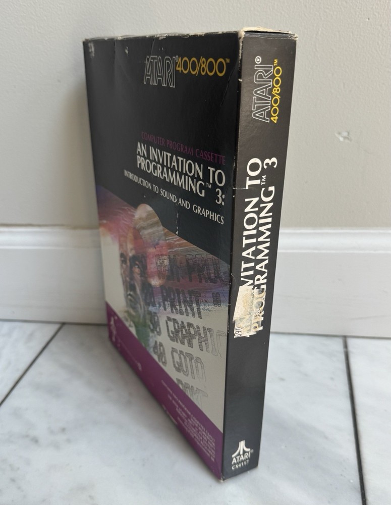 Vintage Atari 400/800 Computer Program Invitation To Programming 3 CX4117