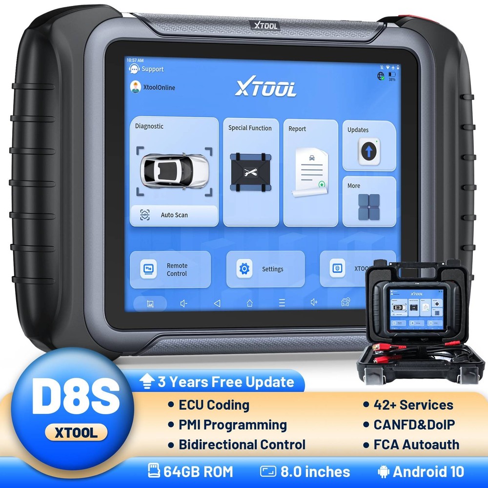 XTOOL D8S Bidirectional OBD2 Scanner Topology Map Diagnostic Tool Key Programmer