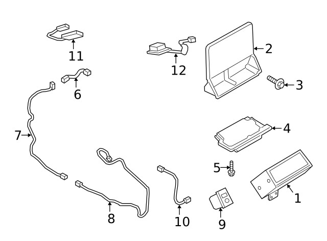 Genuine Ford Navigation Microphone JL7Z-19A391-B
