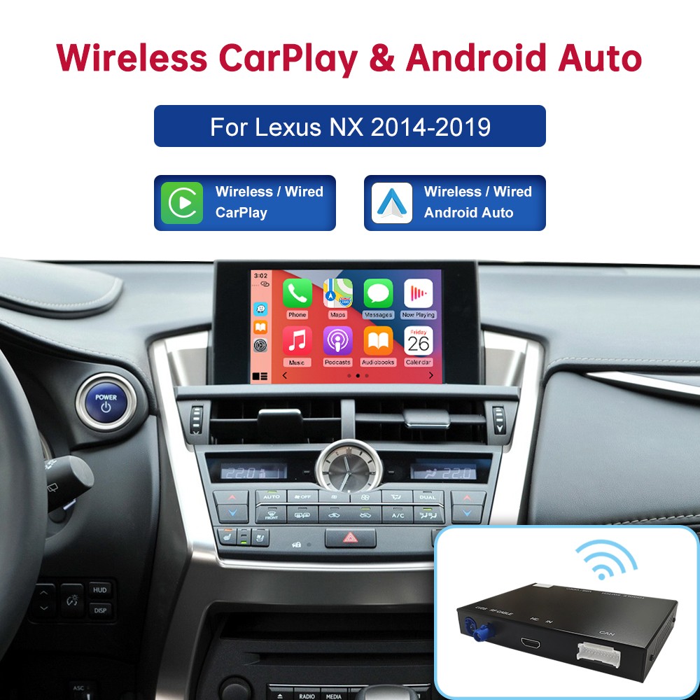 Wireless CarPlay Android Auto High Configuration Module For Lexus RX 2016-2019