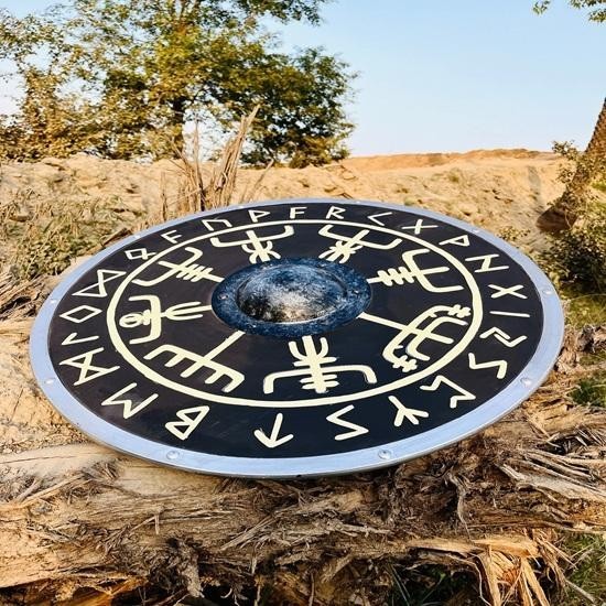 Authentic Battleworn Viking Shield Cosplay Battle Ready Shield Fully Functional