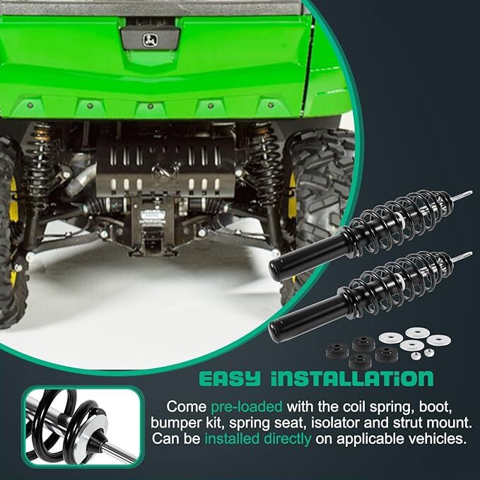 Shock Absorber For Front leaf and Right Fits For John Deere Gator UTV 2pcs