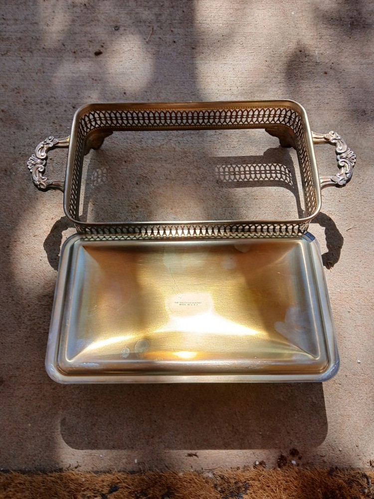 Vintage sheffield silver plate trays