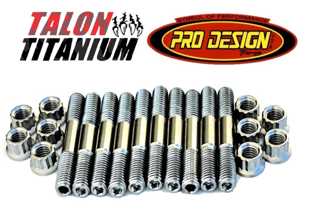 Banshee Pro Design Cool Head Studs TITANIUM PD909 Billet Head Stud Nuts Kit Set