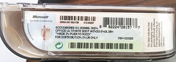 Microsoft Office Ultimate English Retail Version UPGRADE - Excellent