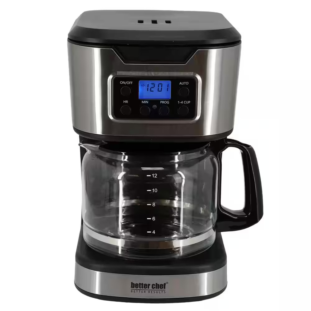 12-Cup Programmable Coffee Maker in Black