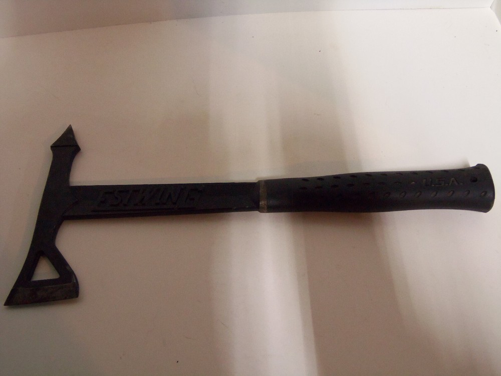 Estwing Black Tomahawk Tactical Fixed Ax Head Rubber USA Handle Strong Axe