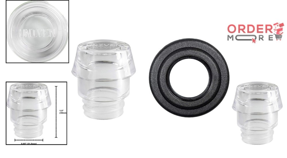 Classic Clear Plastic Knob & Washer Ring for Farberware Stovetop Percolators