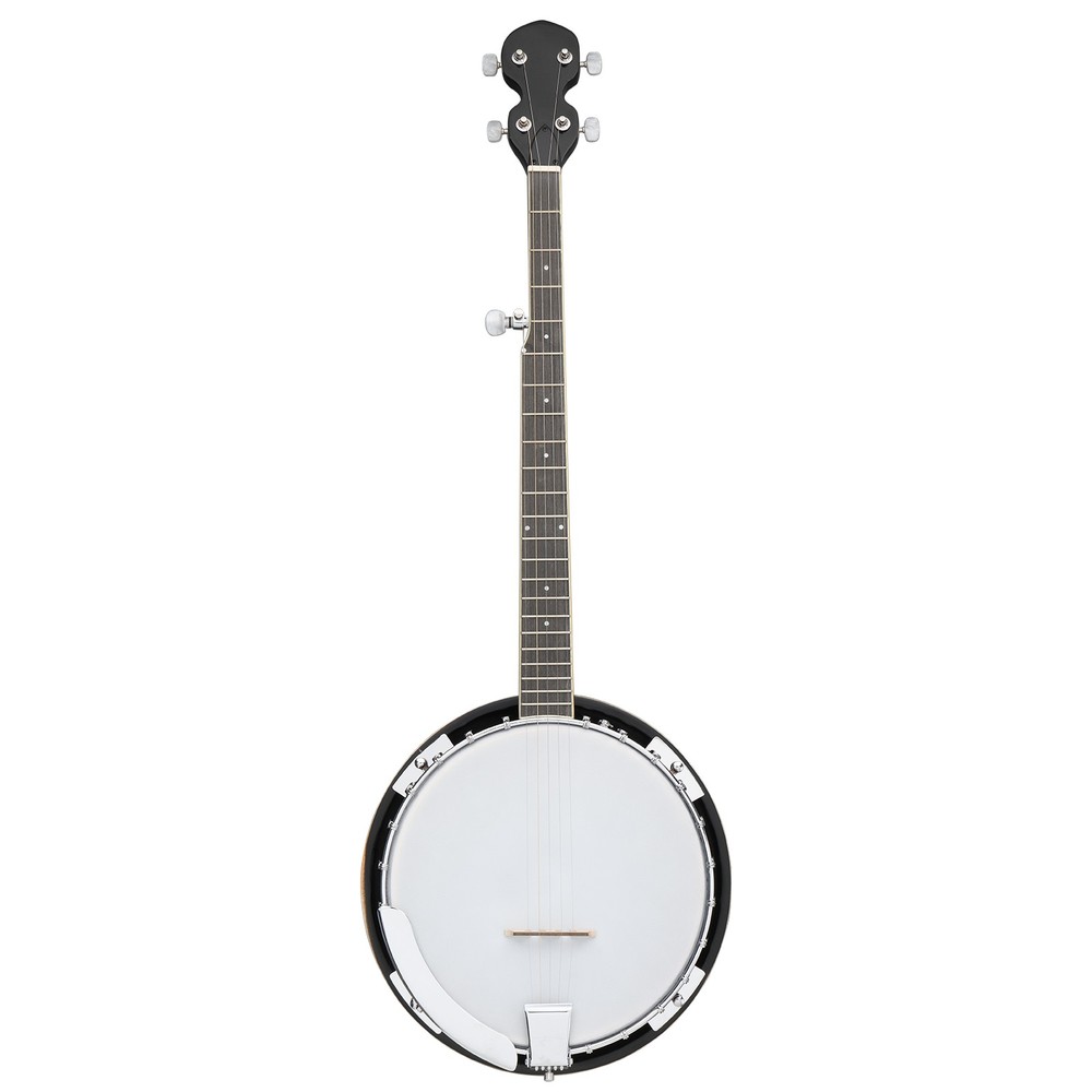 Full Size 5 String Banjos Set with Closed Solid Sapele Back Premium Neck