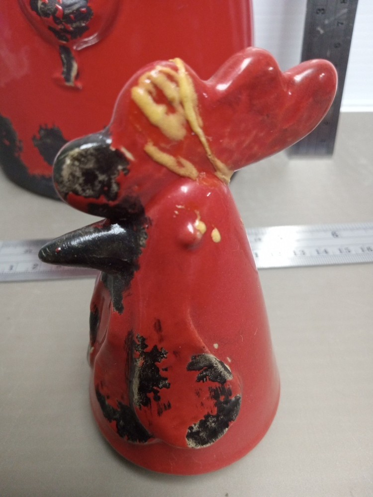 Vintage Stoneware Rooster Vase