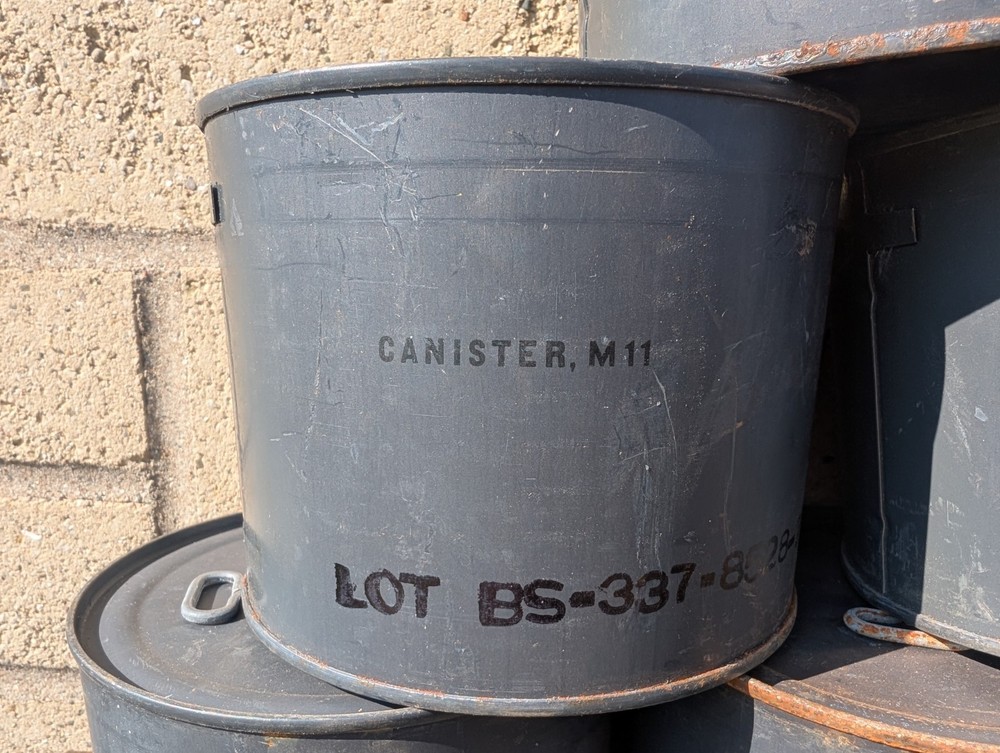 US M11 60mm Gas Mask Filter in Can
