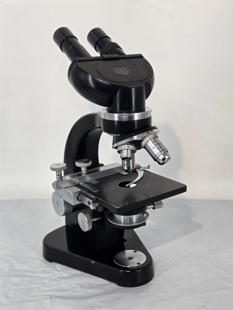 Ernst Leitz Wetzlar Binocular Microscope 610667 &transformator&Lab Microscope