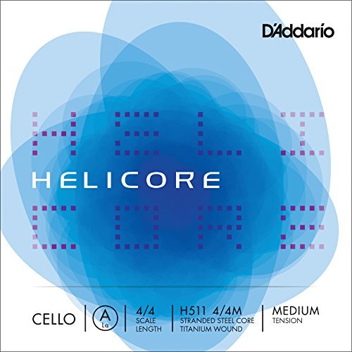D'Addario Helicore Cello Single A String, 4/4 Scale, Medium Tension