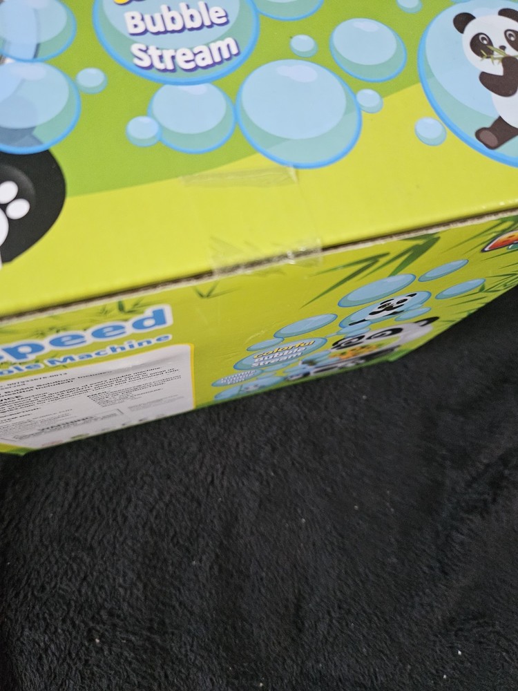 Panda Bubble Machine for Toddlers Kids-2-Speed Bubble Maker Blower+ 8oz Solution