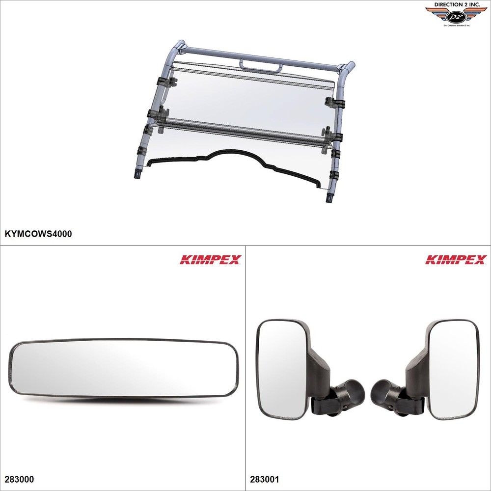 Direction2 Tilt Kit Windshield/mirrors - Kit #10198
