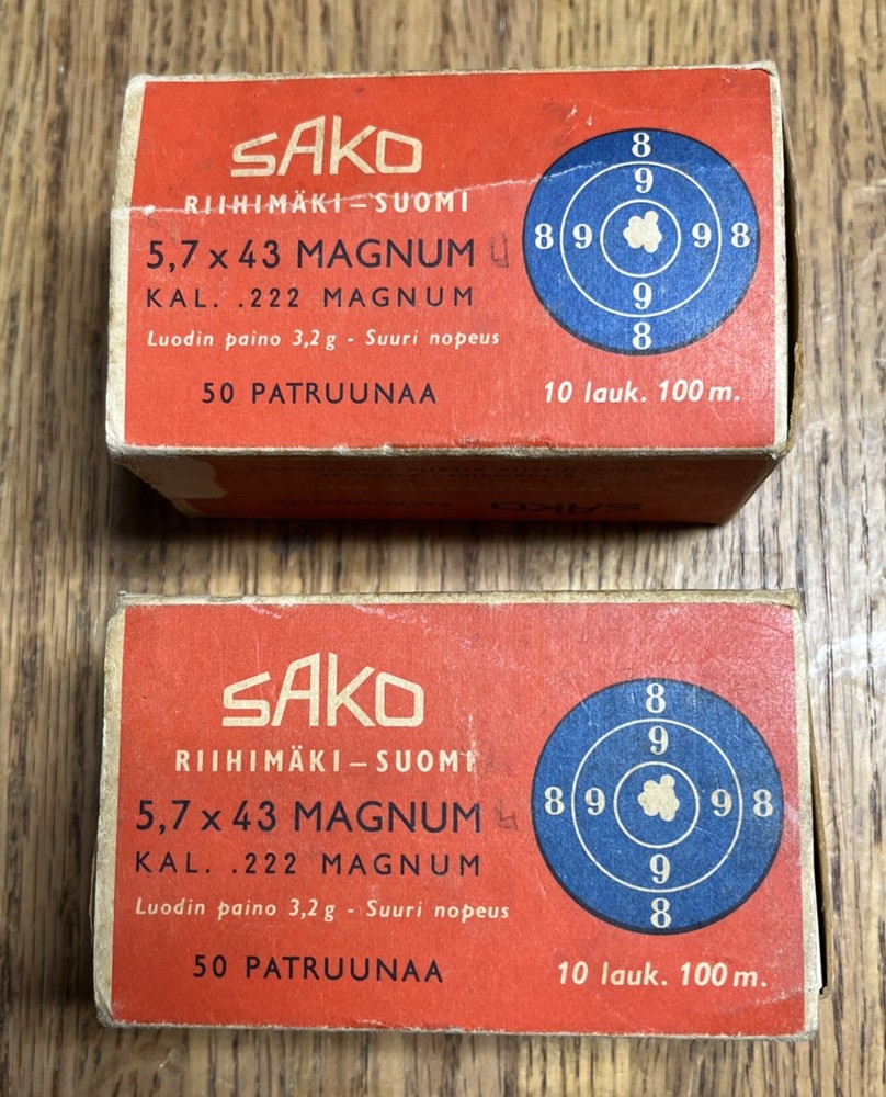 Sako 222 Magnum Empty Ammo Boxes