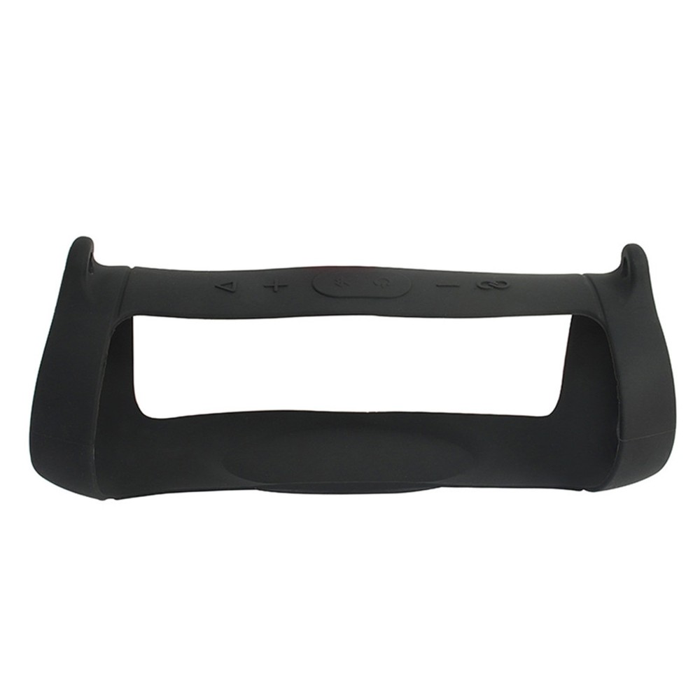 Black Silicone Cover Pad With Strap For JBL Charge 5 Bluetooth Speaker