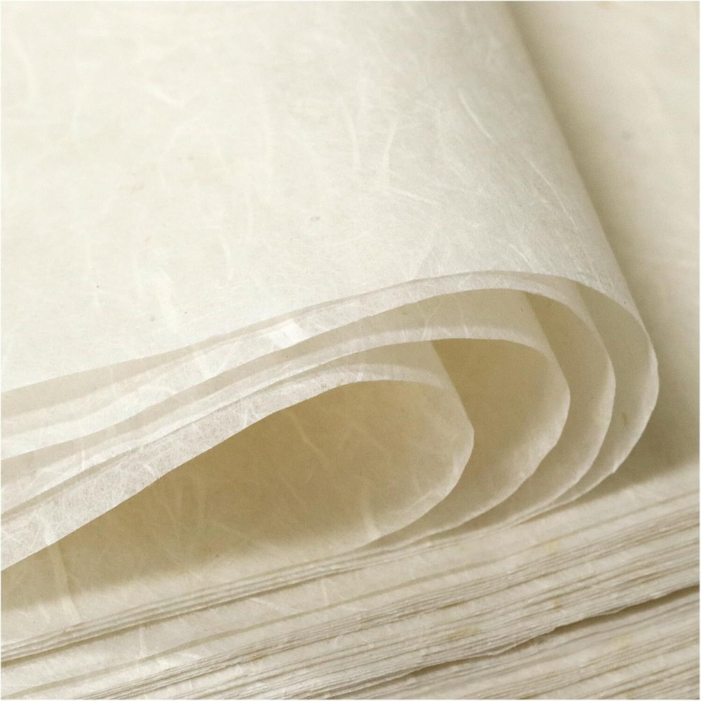 50/100 Sheets A4 Mulberry Paper Natural Fiber Rice white