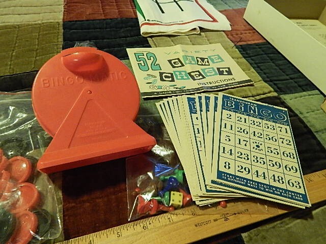 1976 Multi Game Set ~ Athol Research Co. ~ Chess Backgammon Bingo ~ FREE SHIP.