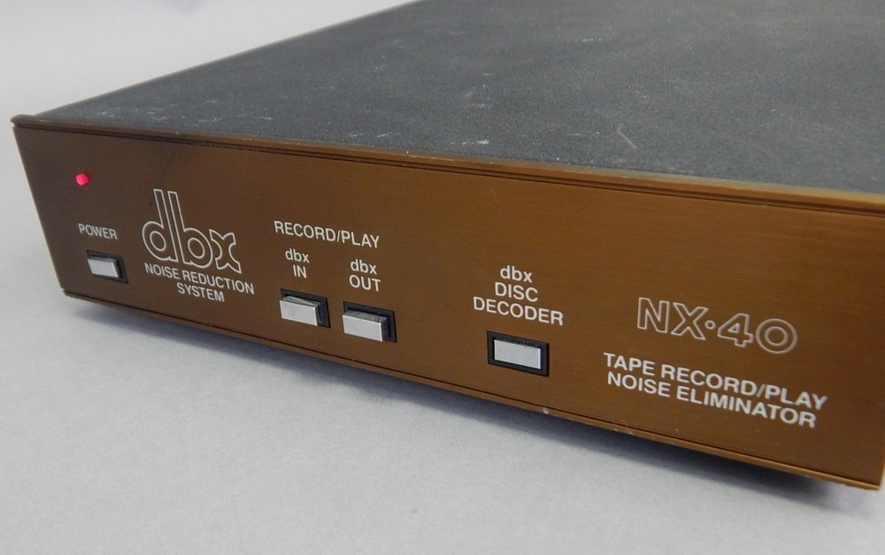 DBX NX-40 type II RCVR Tape recorder noise reduction eliminator decoder tested