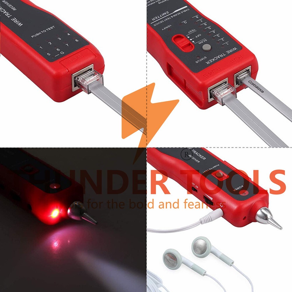 Thunder Tools JW-360 Network Telephone Line Finder Multi-purpose Network