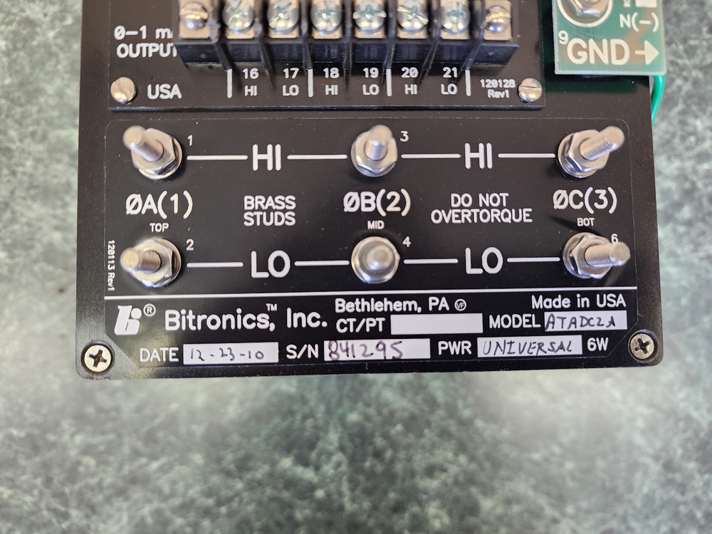 Bitronics Triple Demand Meter II ATADC2A , Ratio: CT=5/5