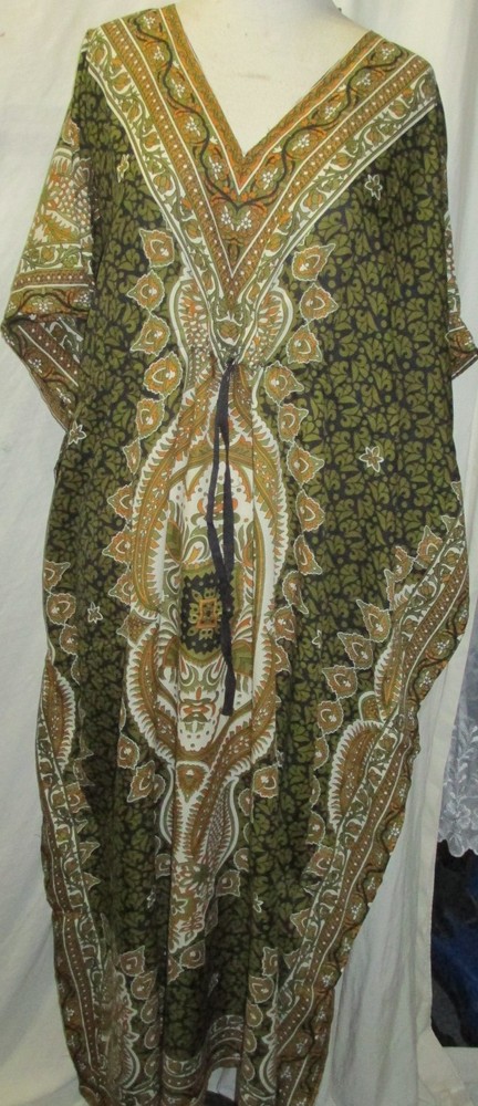 Boho Caftan Batwing new Printed Crepe caftan top/poncho