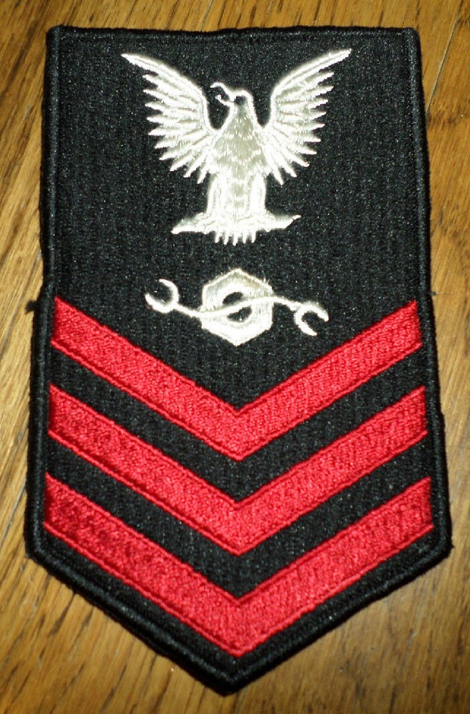 Us Navy Construction Mechanic Petty Officer First Class Uniform Patch