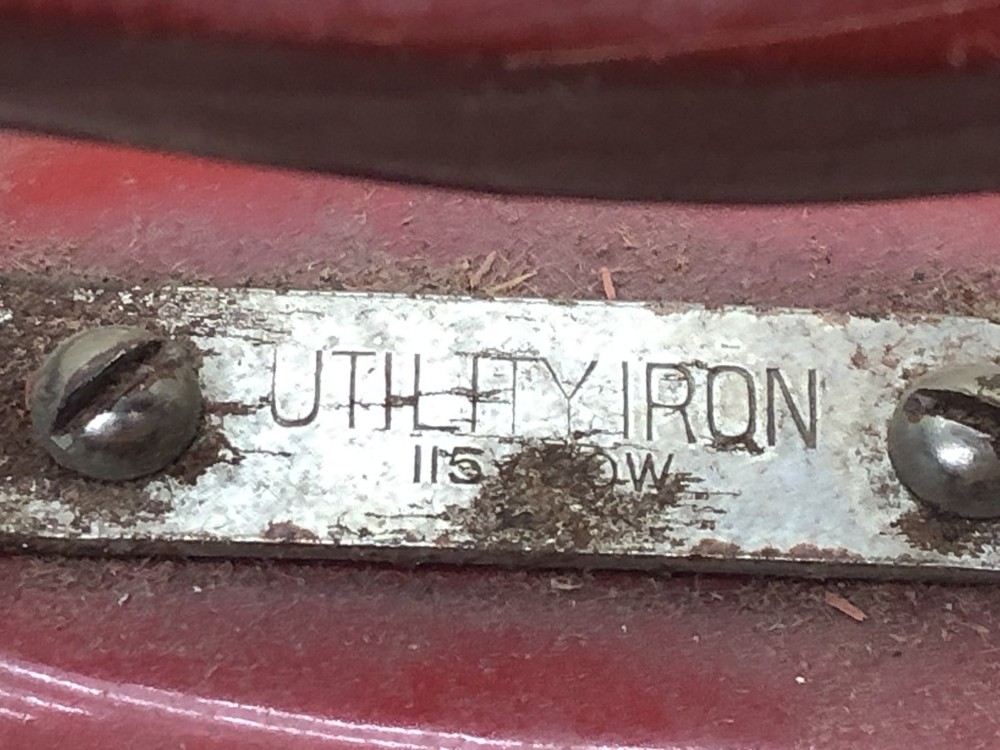 Vintage Small Red Utility Iron ~ For Display