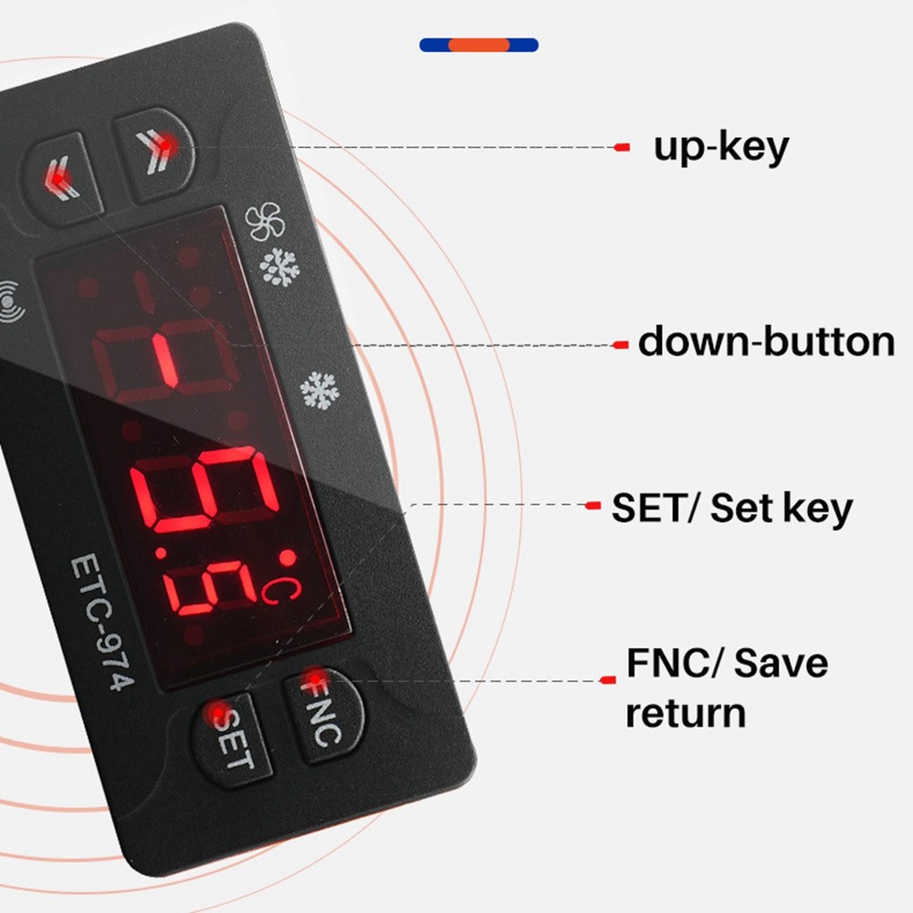 ETC-974 Temperature Controller Refrigerator Thermostat Controller Thermore Controller Therm5535
