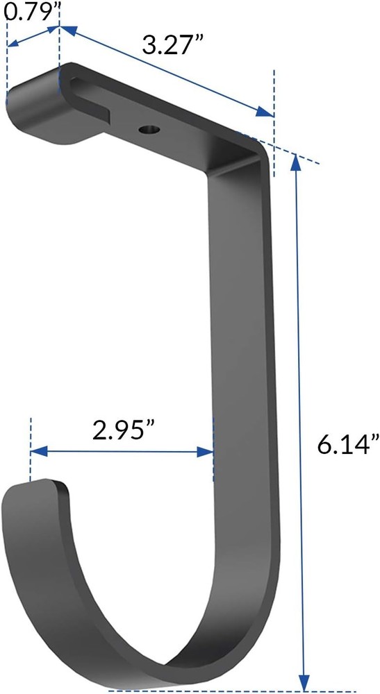 FLEXIMOUNTS 4 Pack Add On Storage Flat Hook Accessory for Garage Ceiling Rack an