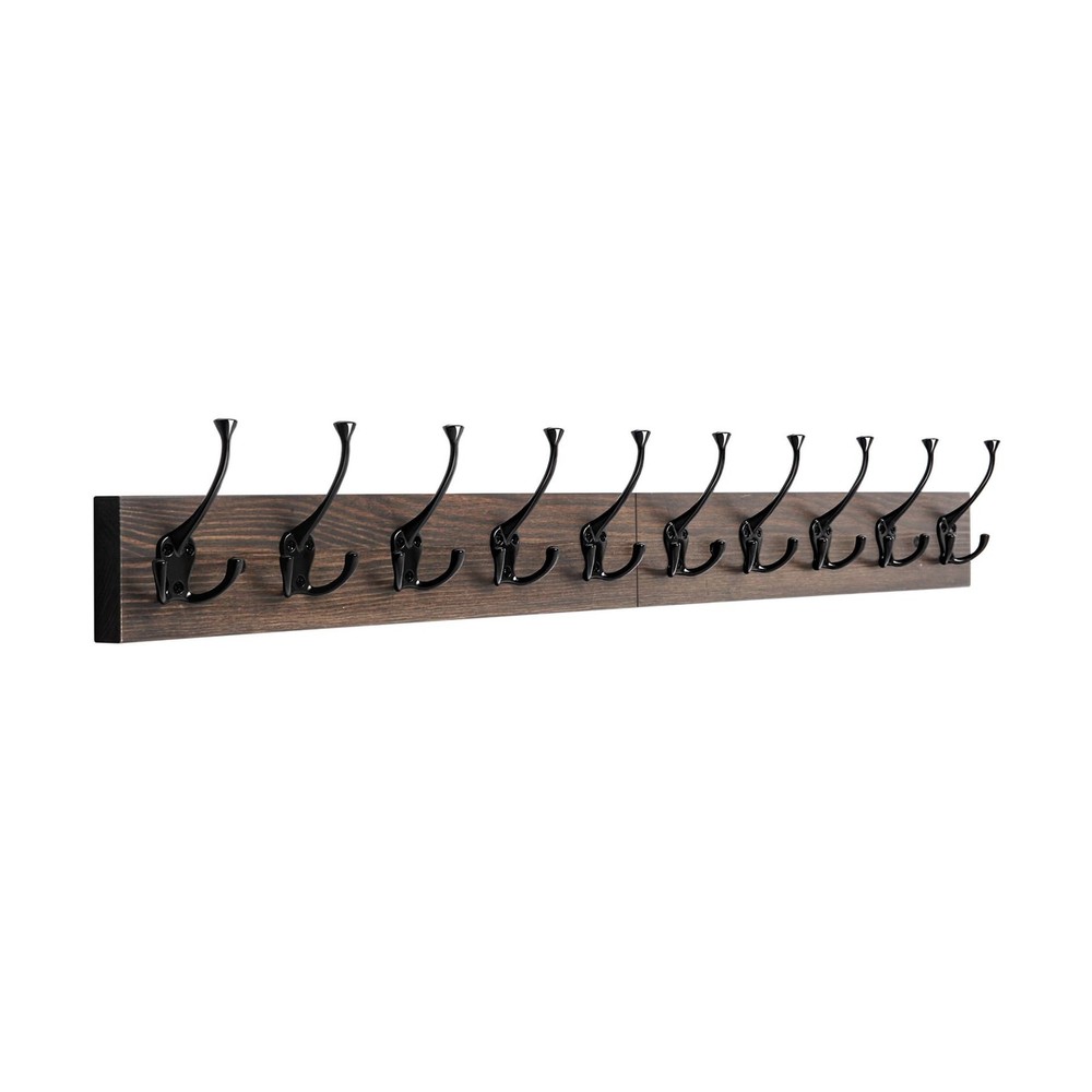 IBosins Wall Mounted Coat Rack with 10 Decorative Hooks, 34'' Long,... Fast Ship