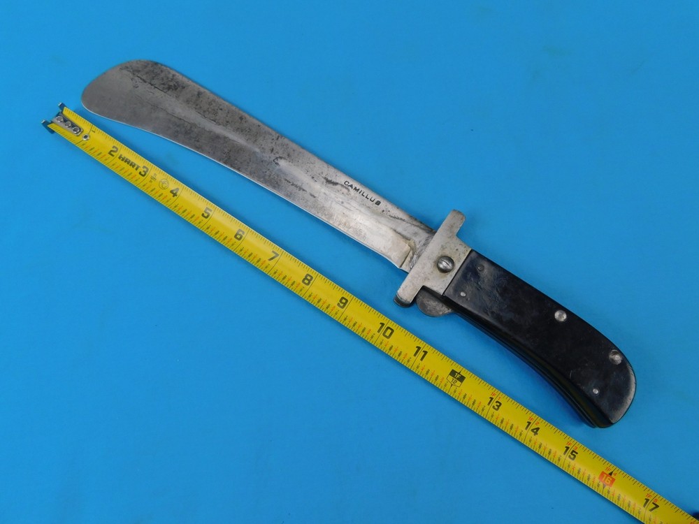 US WW2 Camillus Large Folding Machete Fighting Knife