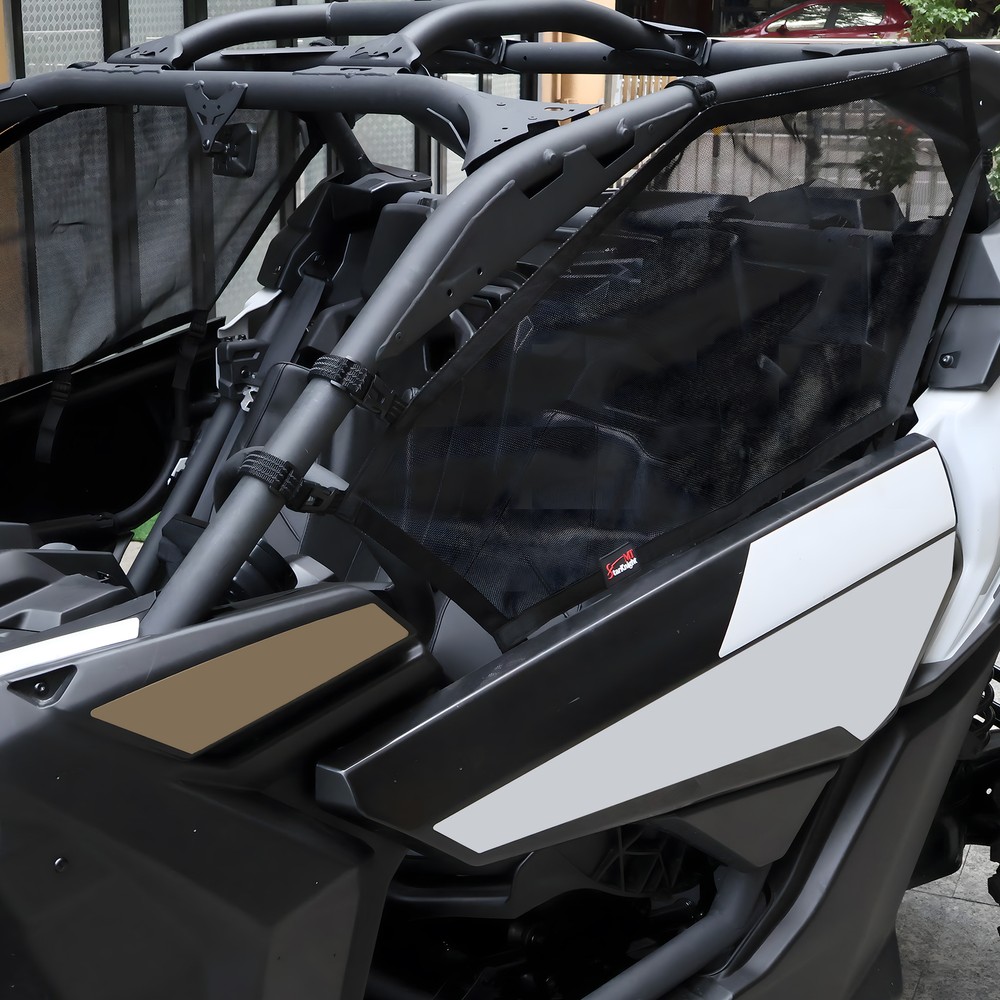 2-Doors Side Windows Nets for 2017+ Maverick X3/ X3 Max Front Upper Door Windows