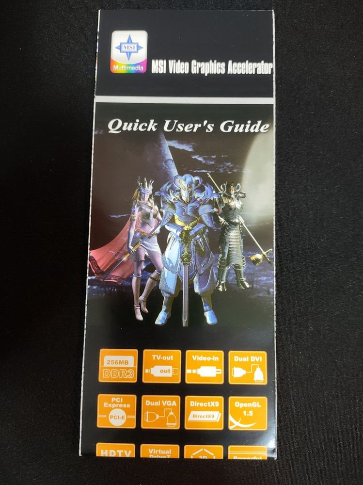 MSI Multimedia Beyond 3D Drivers & Utilities Kit Gaming Software CD Disc W/ Docs