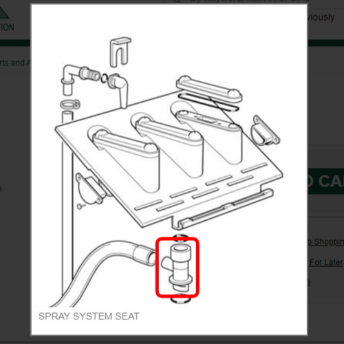 SPRAY SYSTEM SEAT #1011411-54