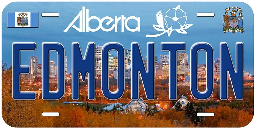 Edmonton Canada Novelty Car License Plate